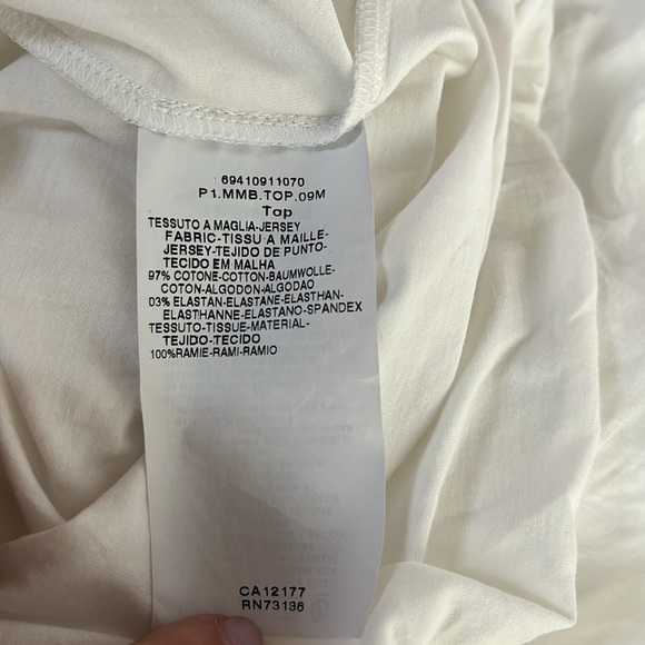 MAX MARA STUDIO size small ruffle shoulder sleeveless blouse - Picture 4 of 4